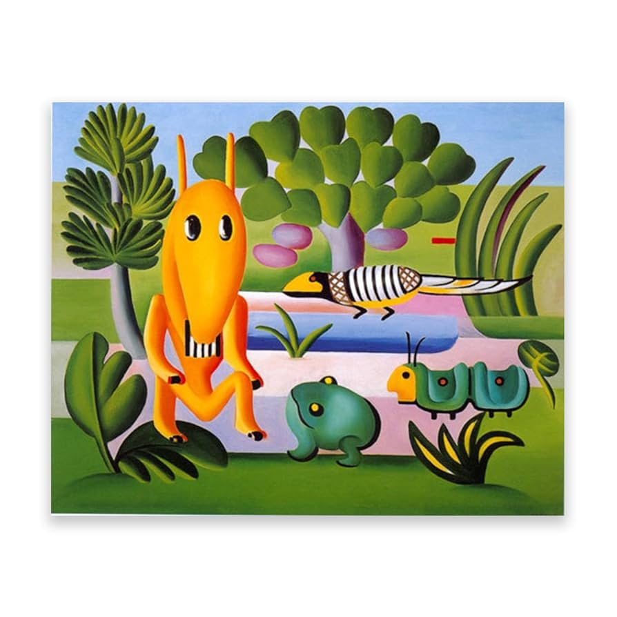 Amazon.co.jp: Tarsila do Amaral の有名な絵画の複製。「A Cuca